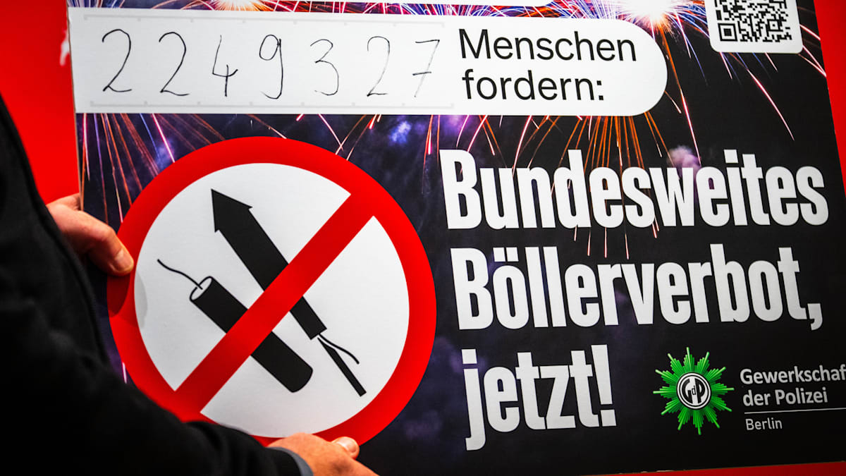 Silvester: 2,7 Millionen Menschen unterzeichnen Petition für Böllerverbot