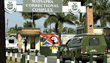 Das Foto zeigt einen Checkpoint eines Straflagers in Eswatini.