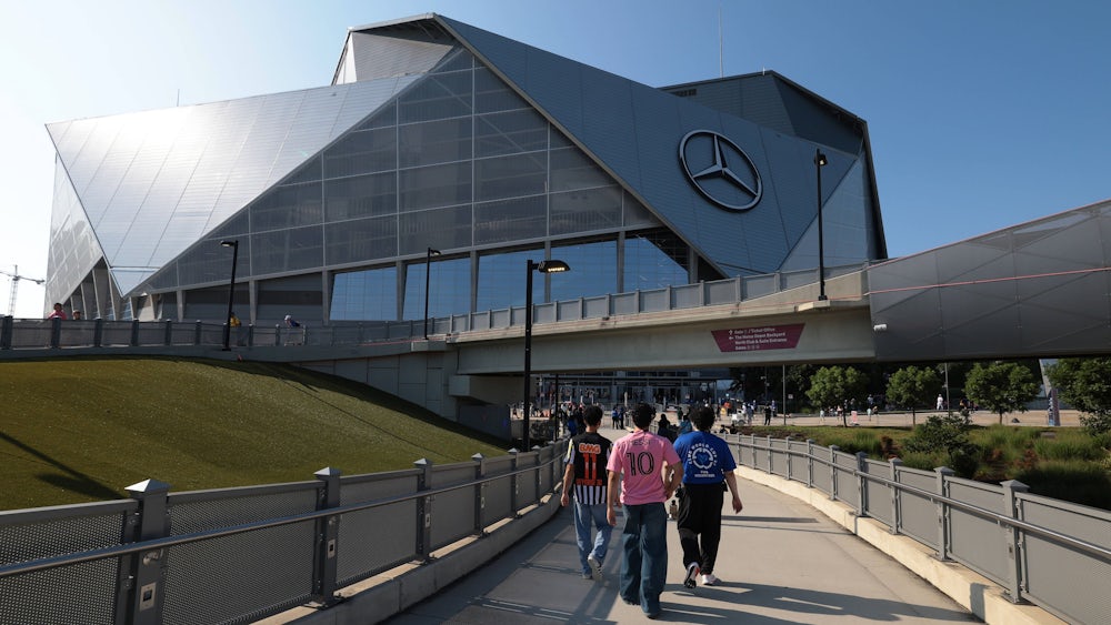 Das Mercedes-Benz Stadium in Atlanta.