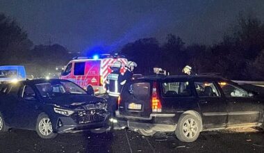 A66 bei Wiesbaden aktuell gesperrt: Zwei Verletzte bei Unfall