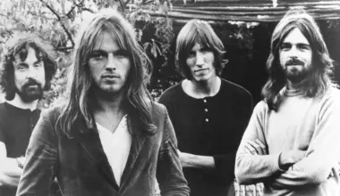 UNITED KINGDOM - CIRCA 1973: Pink Floyd, (L-R: Nick Mason, Dave Gilmour, Roger Waters and Rick Wright) pose for a publicit...