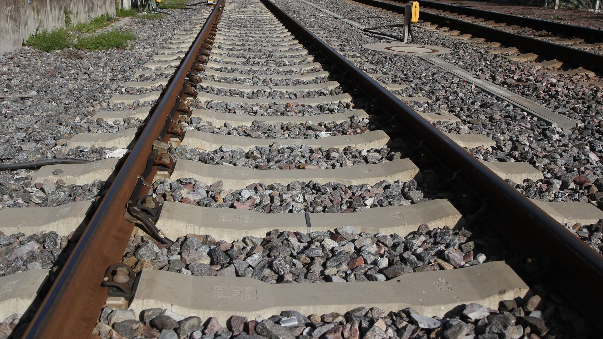 Gleisbett (Symbolbild): Der Mann stürzte vor einen einfahrenden Regionalexpress.