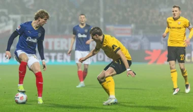 Holstein Kiel müht sich zum Heimsieg gegen Dynamo Dresden