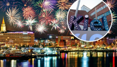 Feier Silvester in der Halle 400 in Kiel