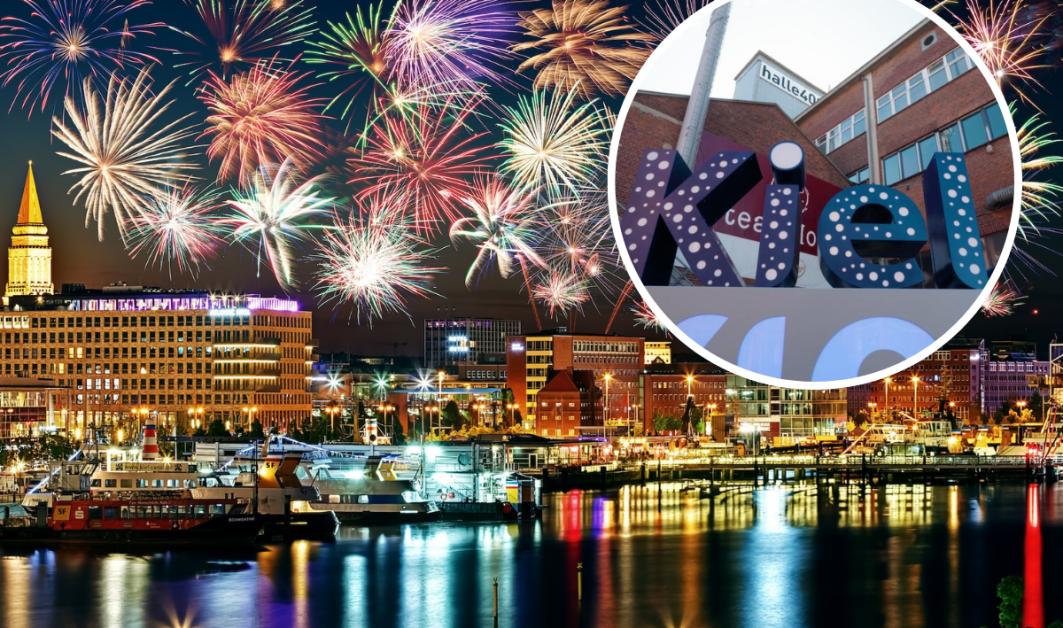 Feier Silvester in der Halle 400 in Kiel