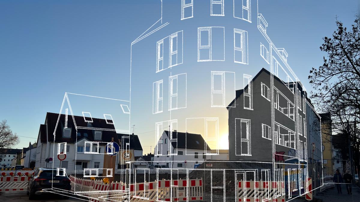 An der Augsburger Straße in Pfersee entstehen Seniorenwohnungen