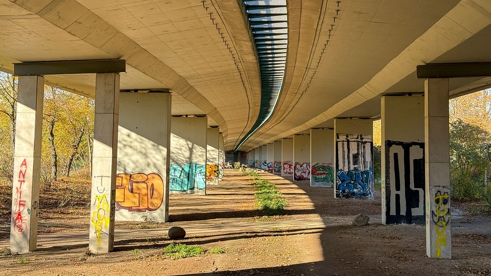 Agra-Brücke in Markkleeberg braucht Extra-Stützen