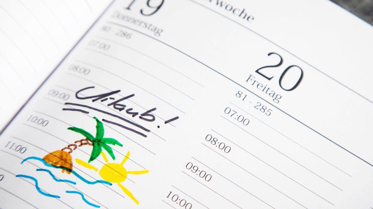 Termine für eine optimale Urlaubsplanung