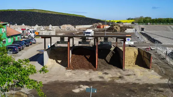 Deponie bei Johannistal an der Ostsee.