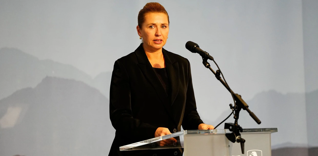 Kämpft um Grönlands Verbleib: Dänemarks Ministerpräsidentin Mette Frederiksen am 24. September in Nuuk