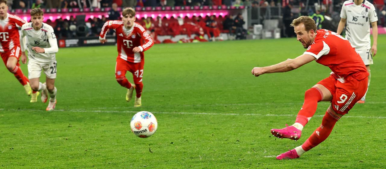 Harry Kane trifft vom Elfmeterpunkt