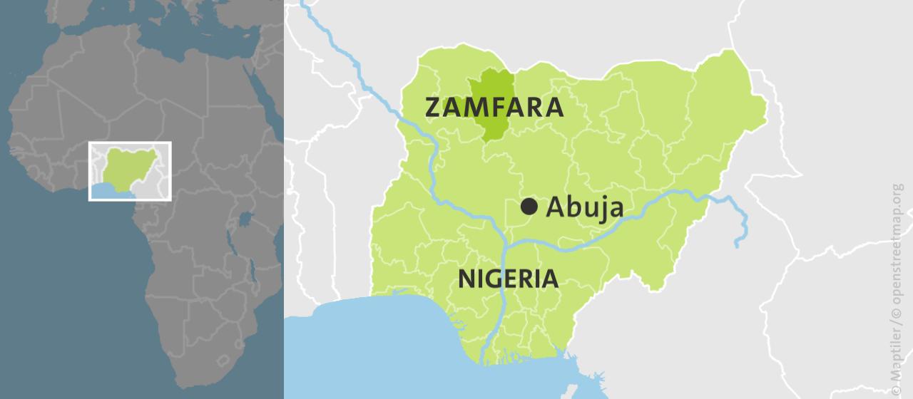 Karte: Nigeria mit Zamfara
