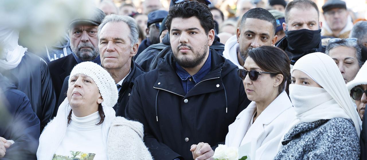 Amine Kessaci (Mitte) | EPA Amine Kessaci (Mitte)