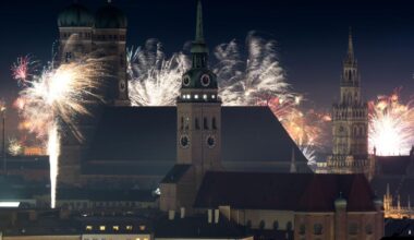 Schöne Orte zum Feuerwerk-Schauen an Silvester