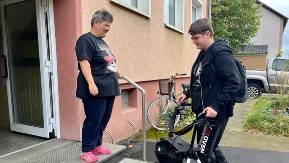 Niclas Brauer und seine Mutter Sonja.
