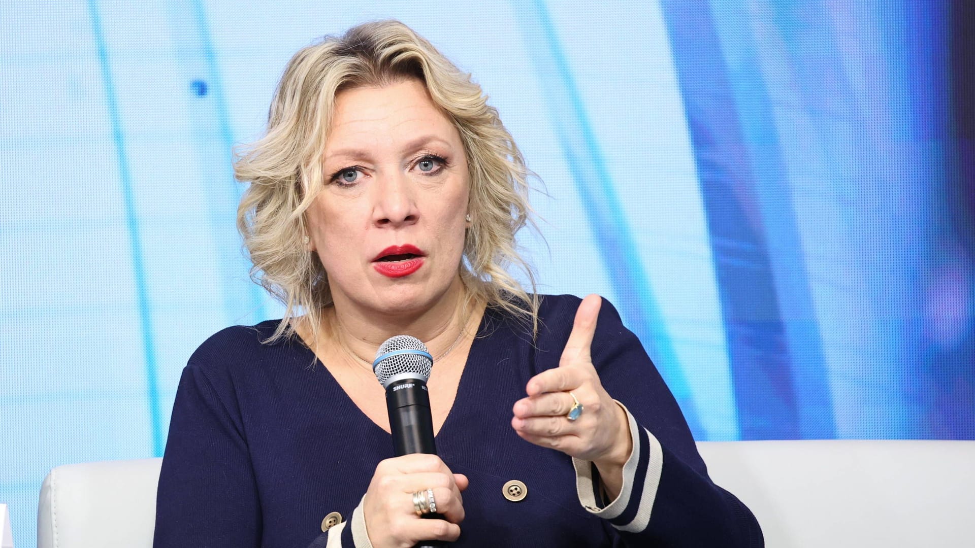 Maria Sacharowa (Archivbild): Die außenpolitische Sprecherin des russischen Außenministeriums warnt die Nato vor einem möglichen Präventivschlag. Maria Sacharowa (Archivbild): Die außenpolitische Sprecherin des russischen Außenministeriums warnt die Nato vor einem möglichen Präventivschlag.