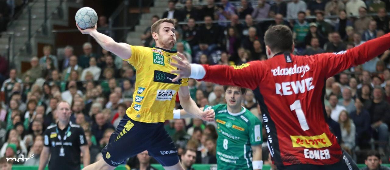 Tim Nothdurft (8, Rhein-Neckar Löwen) beim Torwurf