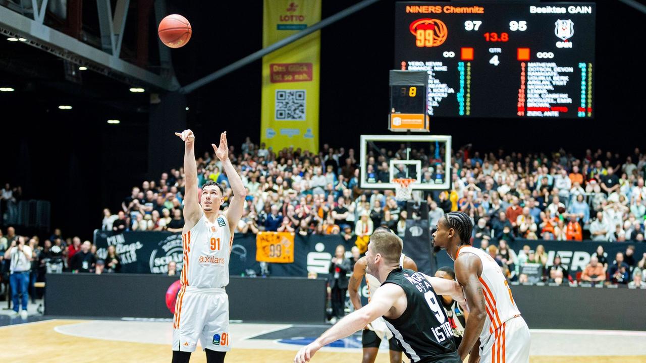 Basketball - Eurocup: Niners Chemnitz besiegen Mitfavorit Besiktas Istanbul