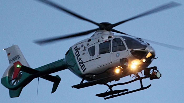Polizeihubschrauber über Esslingen: Vermisste Kinder nach großangelegter Suche wohlbehalten aufgefunden