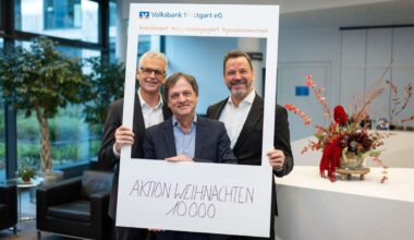 Aktion WEihnachten 2025/26: Volksbank Stuttgart spendet 10 000 Euro
