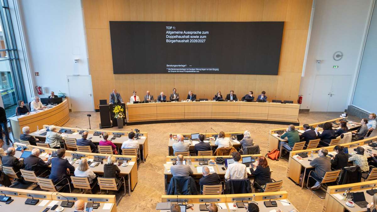 Verabschiedung Haushalt Stuttgart: Die Eröffnungsreden im Livestream