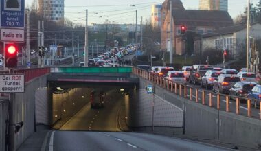 Pragsattel in Stuttgart: Feueralarm - Ampeln am Tunnel schalten auf Rot