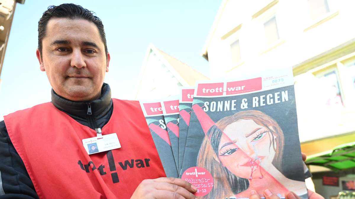 Trottwar-Verkäufer in Marbach