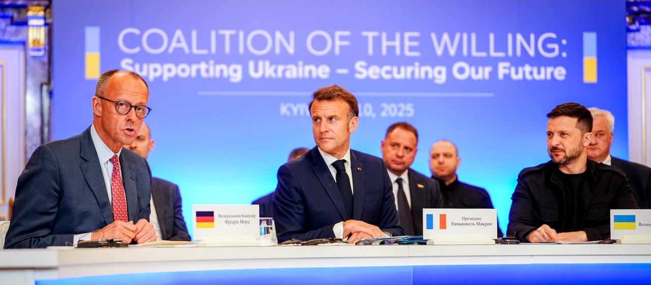 Friedrich Merz, Emmanuel Macron und Wolodymyr Selenskyj (Archivbild). | dpa Friedrich Merz, Emmanuel Macron und Wolodymyr Selenskyj (Archivbild).