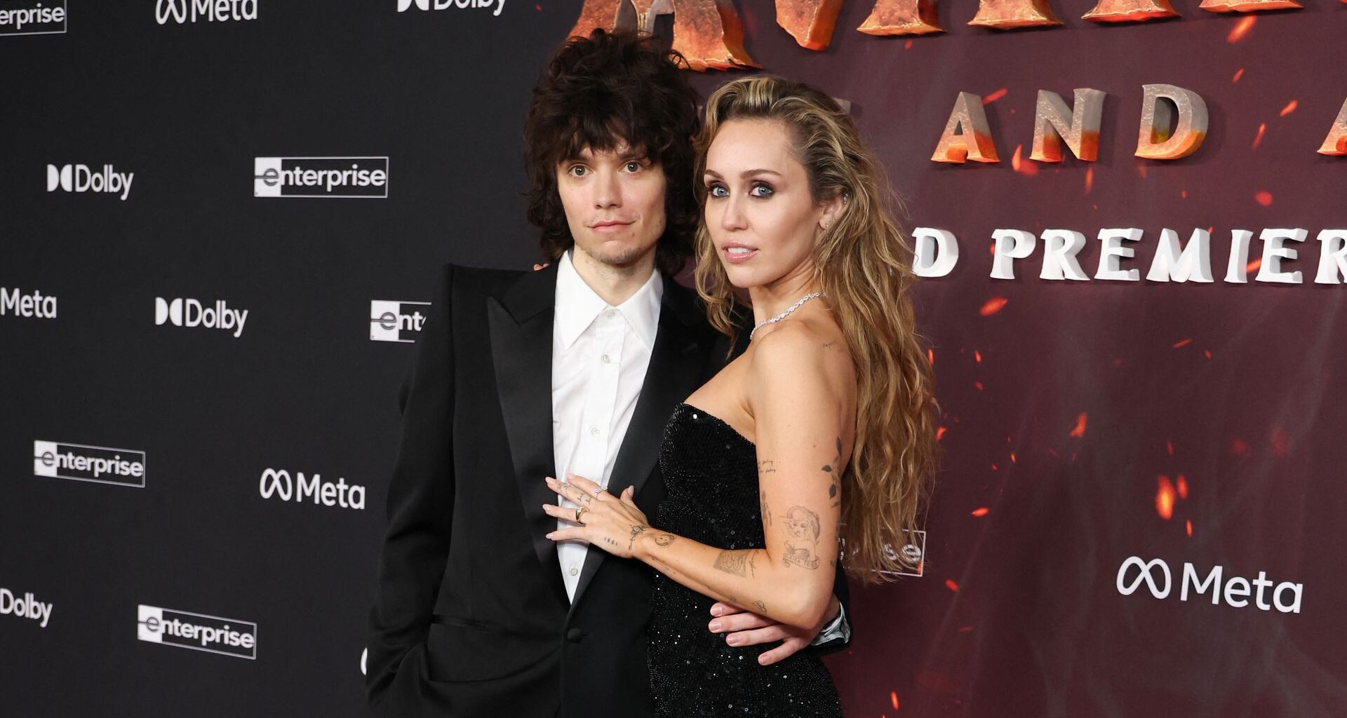 Miley Cyrus und Maxx Morando bei der Premiere "Avatar: Fire and Ash"