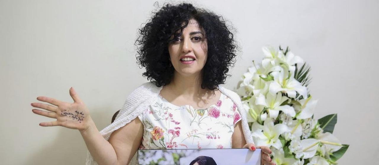 Die iranische Friedensnobelpreisträgerin Narges Mohammadi | dpa Die iranische Friedensnobelpreisträgerin Narges Mohammadi