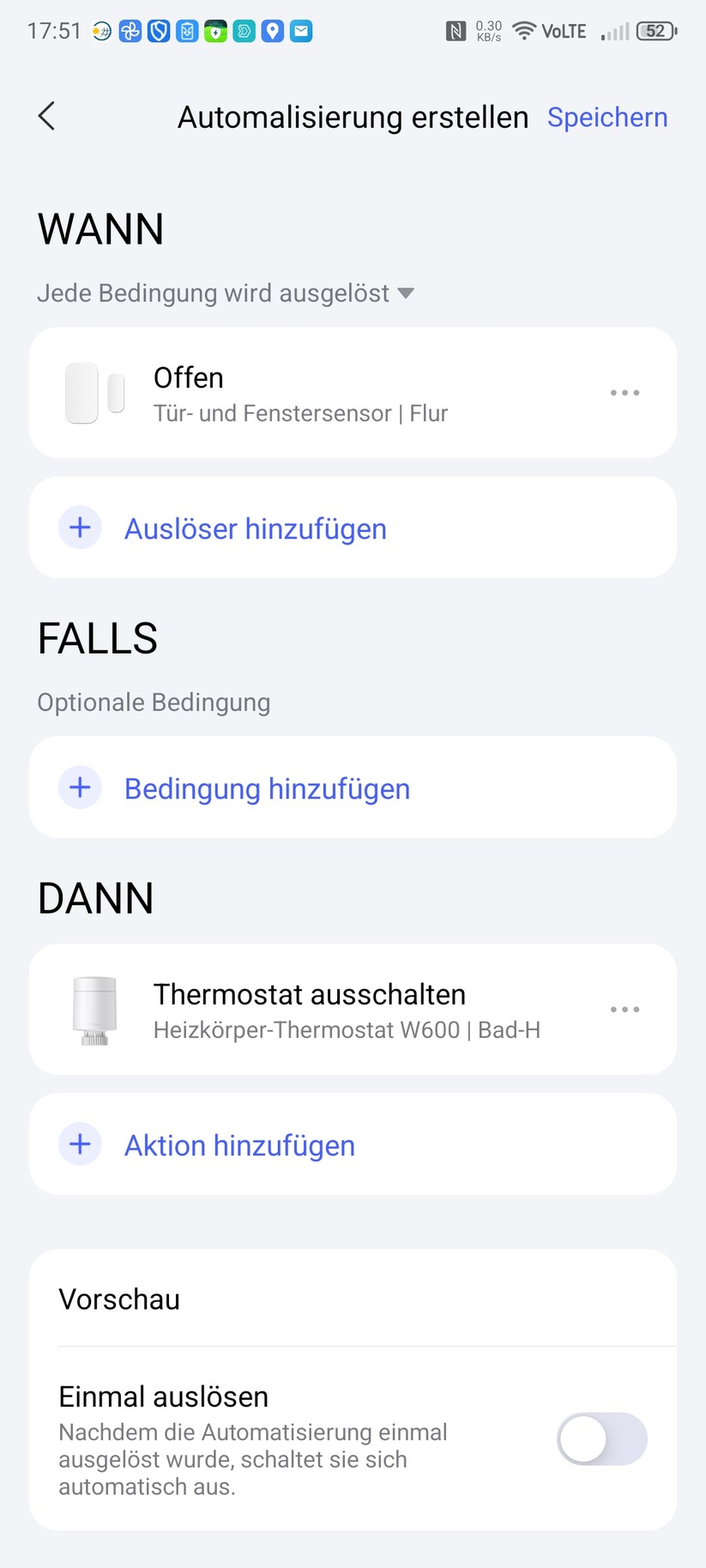 Aqara W600: Automatisierungen