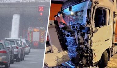 Unfall A4: Silvester-Schnee bringt Stau