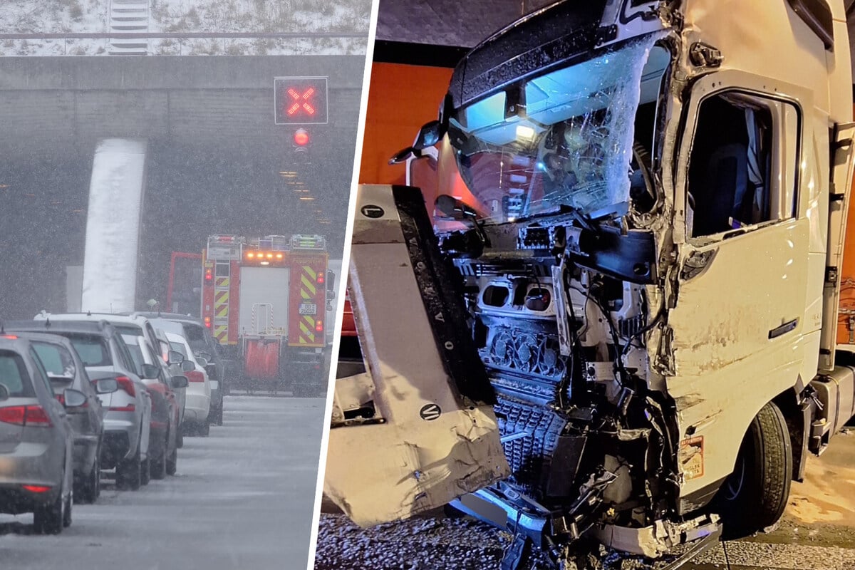 Unfall A4: Silvester-Schnee bringt Stau