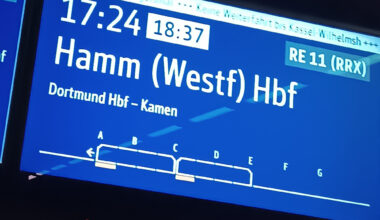 Verspätungen bei der Deutschen Bahn, zwischen Bochum und Münster keine Seltenheit. (c) Leah Kenedi