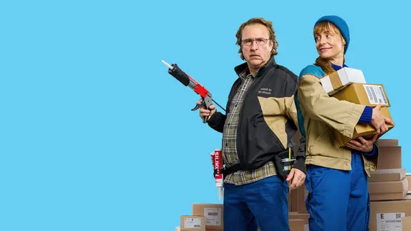 Bjarne Mädel und Katharina Marie Schubert in der Komödie "Prange".