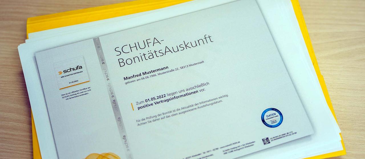 Schufa Bonitätsauskunft