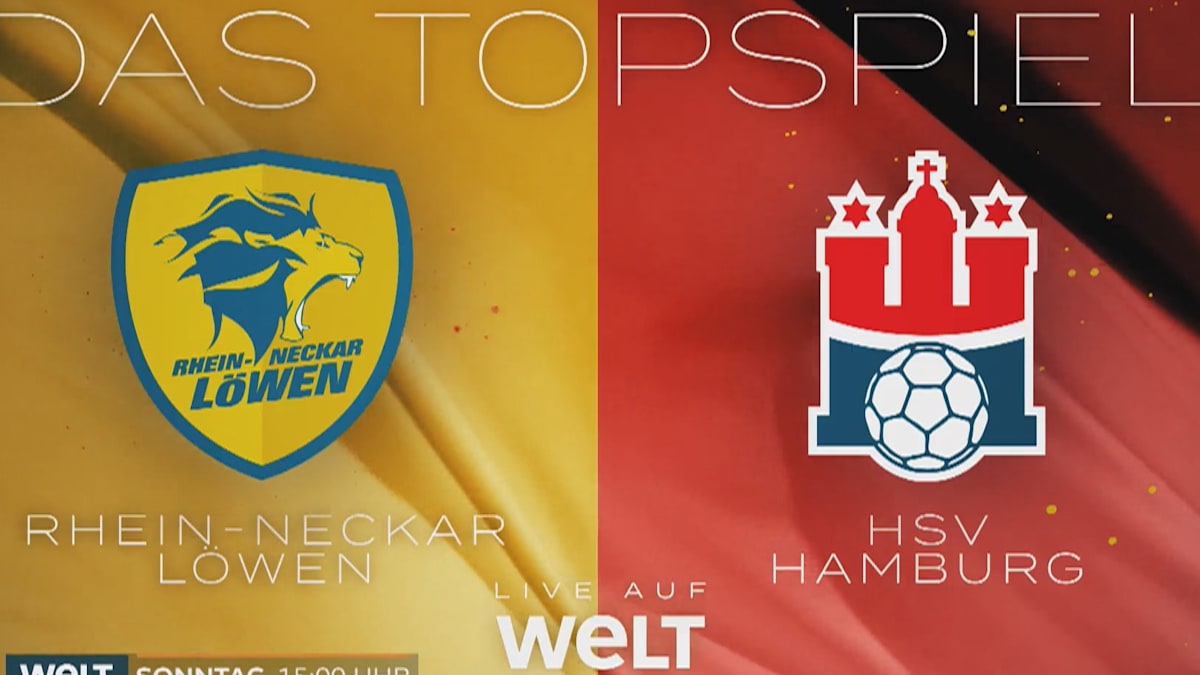 Handball-Bundesliga: Rhein-Neckar Löwen gegen HSV Hamburg – LIVE AUF WELT TV - Video