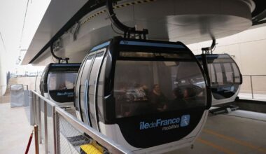 Durch die Luft zur Pariser Metro-Station