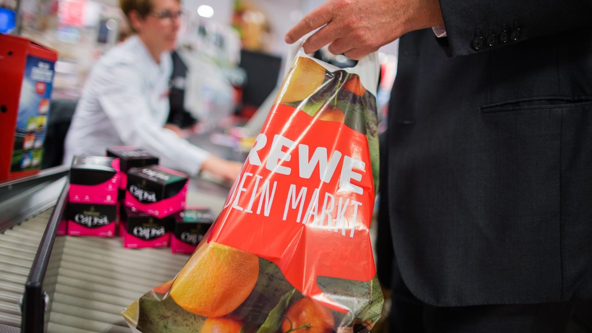 Rewe-Plastiktüte im Jahr 2016