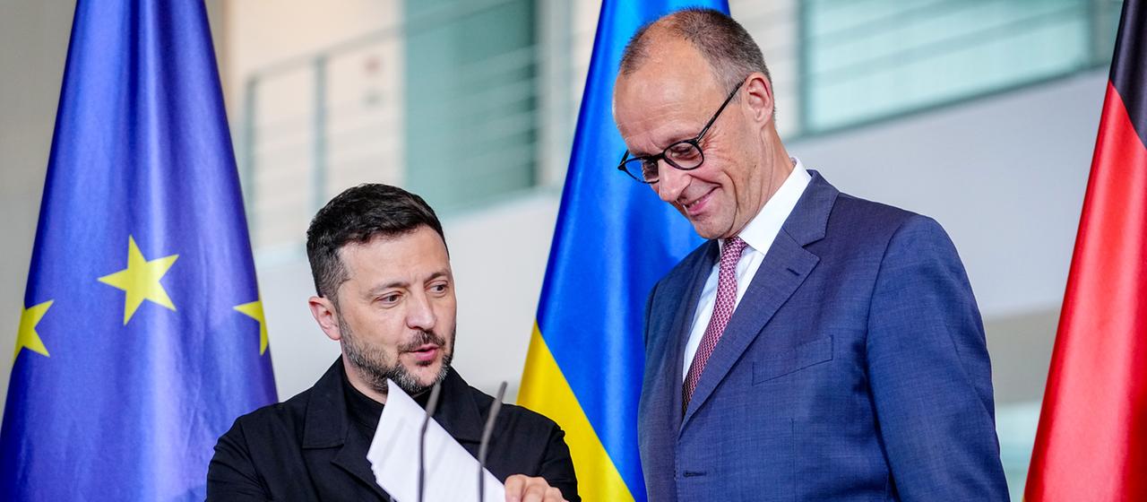 Wolodymyr Selenskyj und Friedrich Merz | dpa Wolodymyr Selenskyj und Friedrich Merz