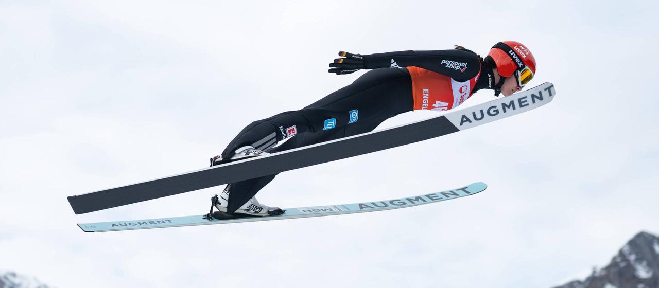 Selina Freitag in Engelberg in Aktion. 