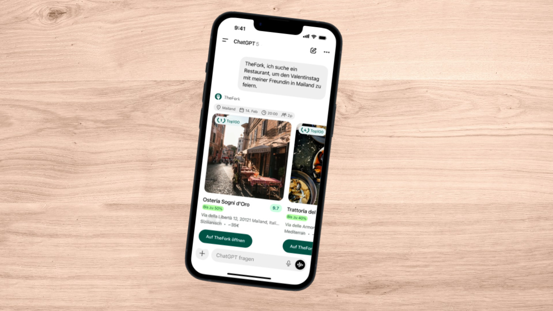 TheFork integriert Buchungsfunktion in ChatGPT – Gastgewerbe-Magazin
