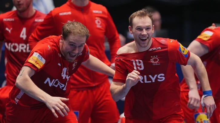 Simon Pytlick (links) und Mathias Gidsel: Sie werden künftig zusammen bei den Füchsen Berlin spielen. Simon Pytlick (links) und Mathias Gidsel: Sie werden künftig zusammen bei den Füchsen Berlin spielen.