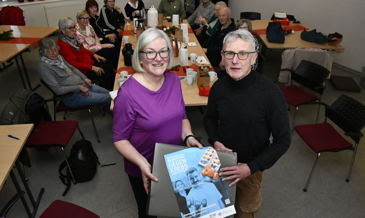 Krebssportgruppe in Verl freut sich über Spende