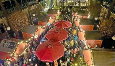 Weihnachtsmarkt am Kurhaus leuchtet über Göggingen hinaus