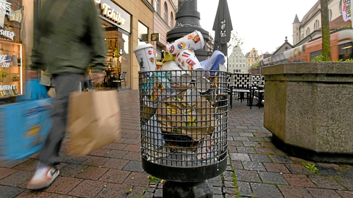 Müll in öffentlichen Abfallkörben nimmt erheblich zu