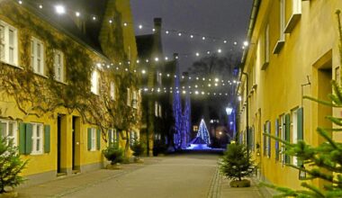 Wie in der Fuggerei in Augsburg Weihnachten gefeiert wird