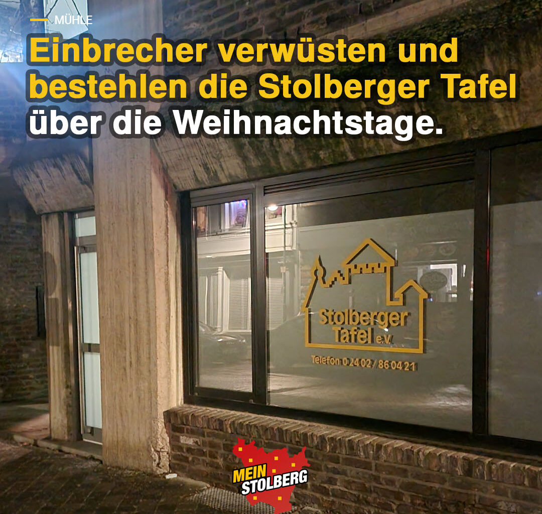 Einbrecher verwüsten die Stolberger Tafel über die Weihnachtstage – Mein Stolberg