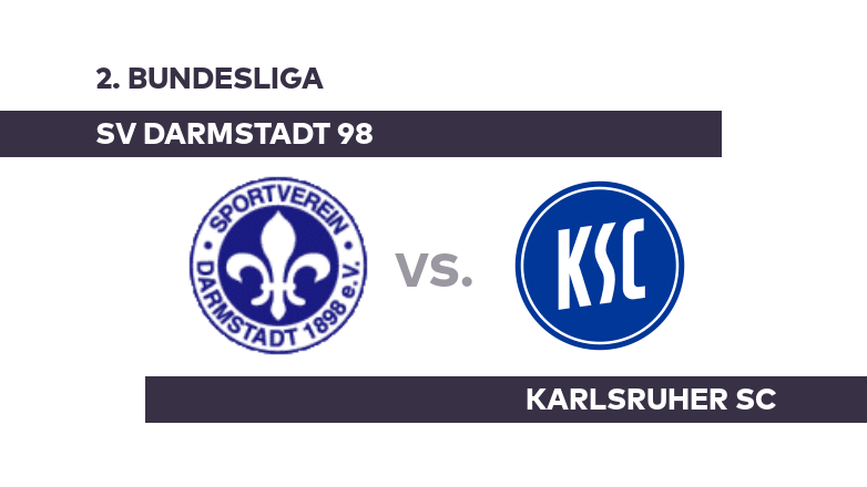 SV Darmstadt 98 - Karlsruher SC: Charaktertest für Karlsruhe - 2. Bundesliga
