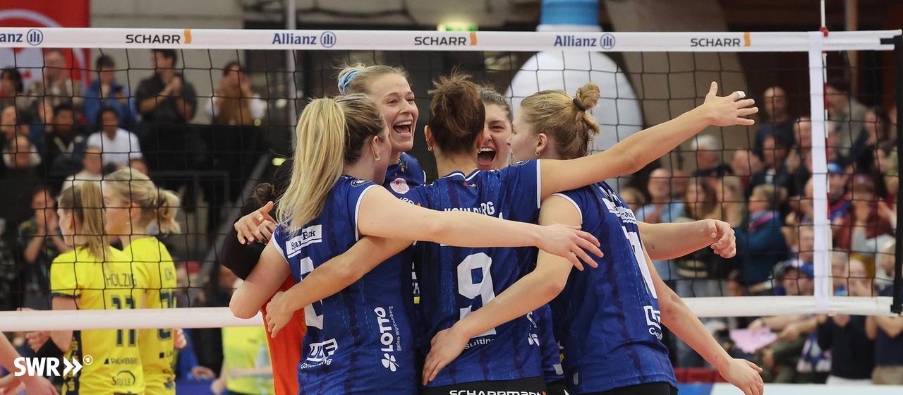 Wie schon im DVV-Pokal ließ Allianz MTV Stuttgart dem SSC Palmberg Schwerin auch in der Liga keine Chance.